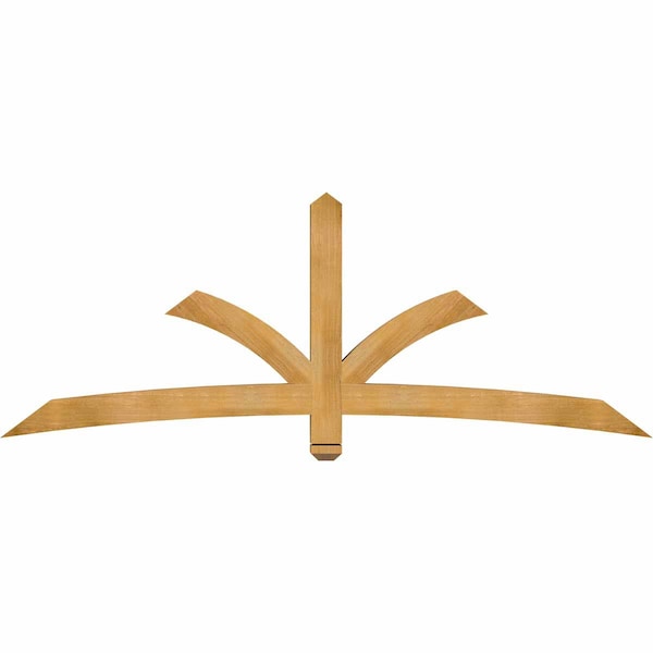 Ekena Millwork Davenport Rough Sawn Timber Gable Bracket, Western Red Cedar, 84"W x 31"H x 4"D x 4"F, 9/12 Pitch GBW084X31X0404DAV00RWR - main